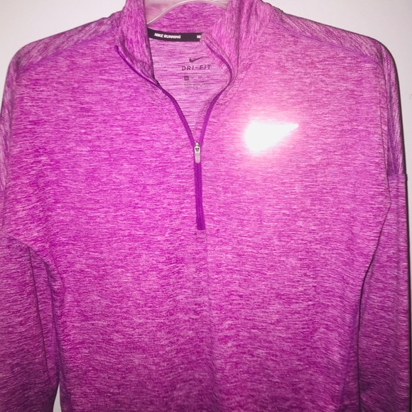 NIKE  *LIKE NEW* Half-Zip, Dri-Fit Reflective Pullover - Picture 2 of 4